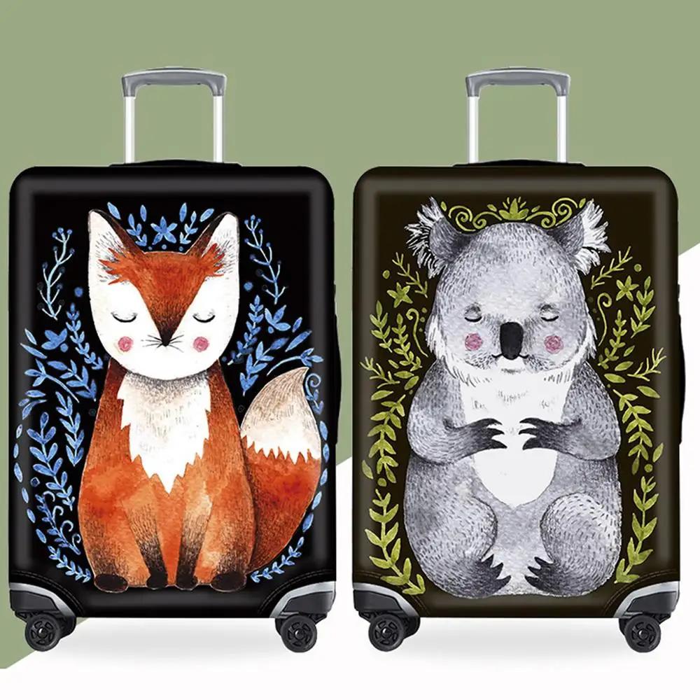 

Creative 3D Luggage Case Protective Cover Animal Travel Accessorie Elastic Waterproof Cover For Suitcase Cover Apply 18-32 Inch
