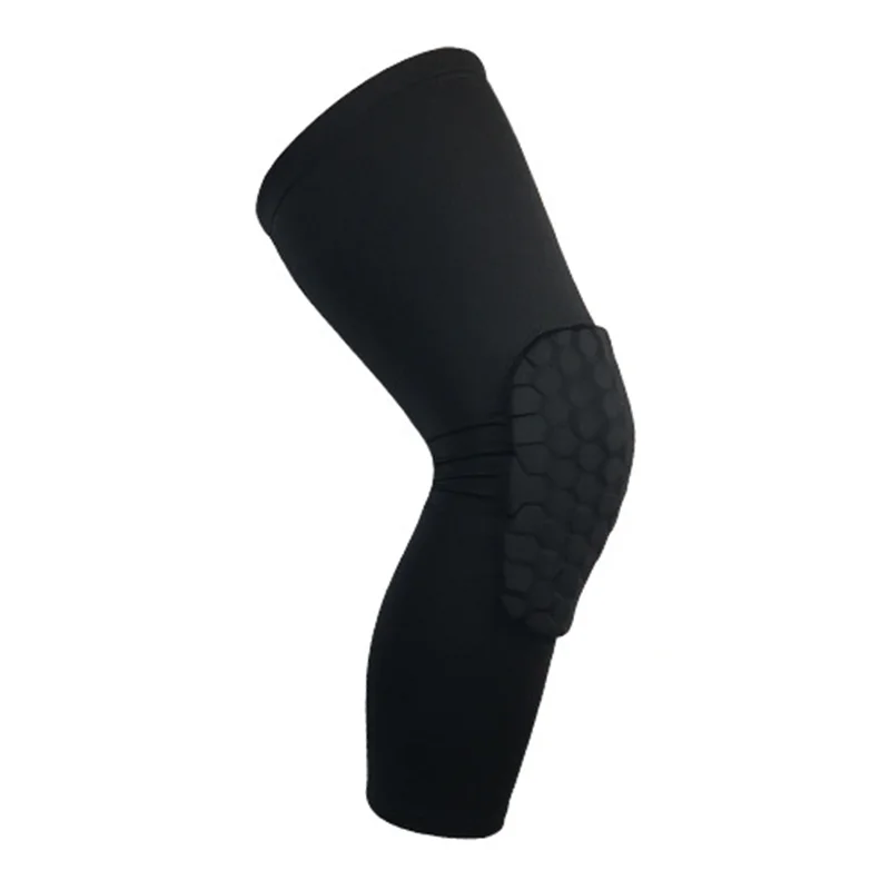 Long Sleeve Protector Gear Honeycomb Basketball Leg Knee Pad Crashproof Antislip 
