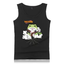 Стиль Японский Стиль Тренд аниме Наруто Лягушка летний мужской жилет мужской