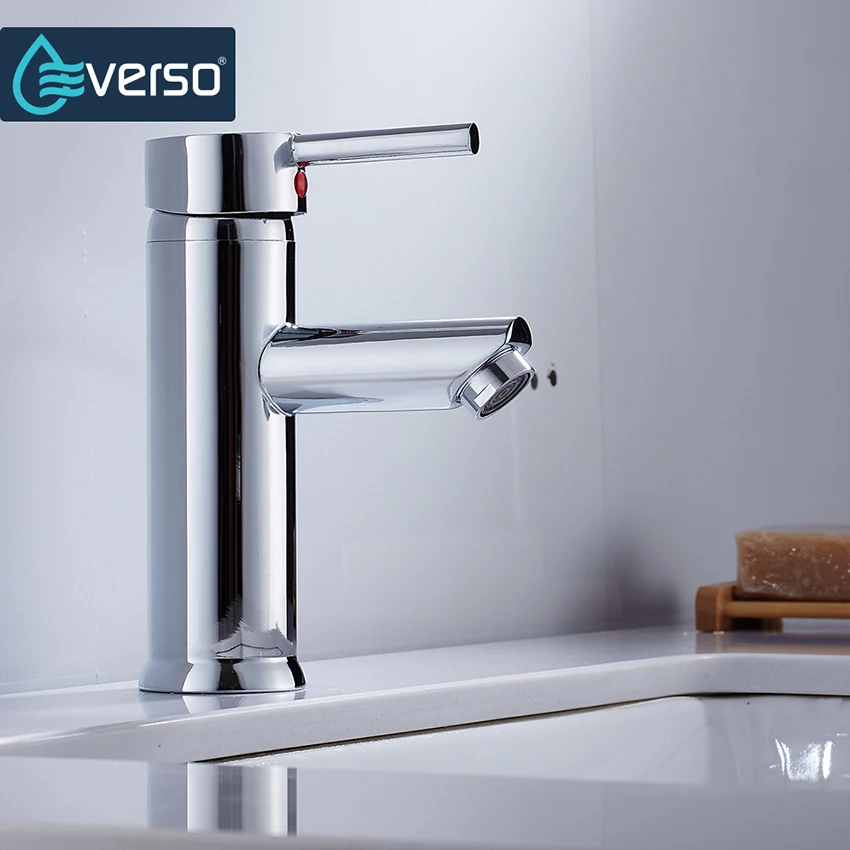 

New Arrival Basin Faucet Brass Bathroom Basin Faucet Single Handle Hot Cold Water Sink Mixer Tap Torneira Do Banheiro