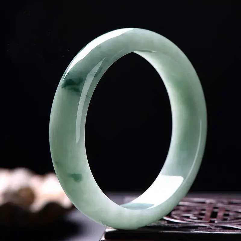 

Genuine Natural Jadeite AAA Jade Bangle Women Men Burma Certified Jades Stone Bangles Fine Jewelry Accessories Handmade Bracelet