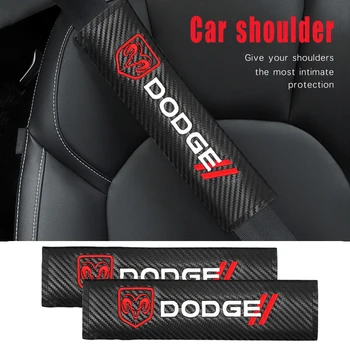 

Car Styling 2PCS Car Seat Belt Cover Shoulder Pad Shoulder Strap For Dodge journey ram 1500 challenger caliber nitro charger
