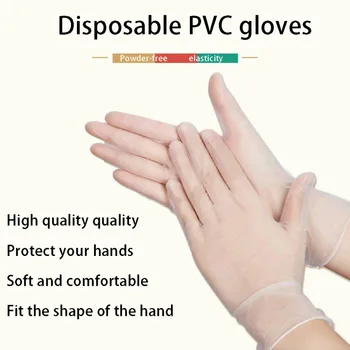 

Hot 100Pcs/set Powder-free Gloves Disposable Gloves for Restaurant BBQ Eco-friendly Food Gloves Fruit Vegetable Gloves
