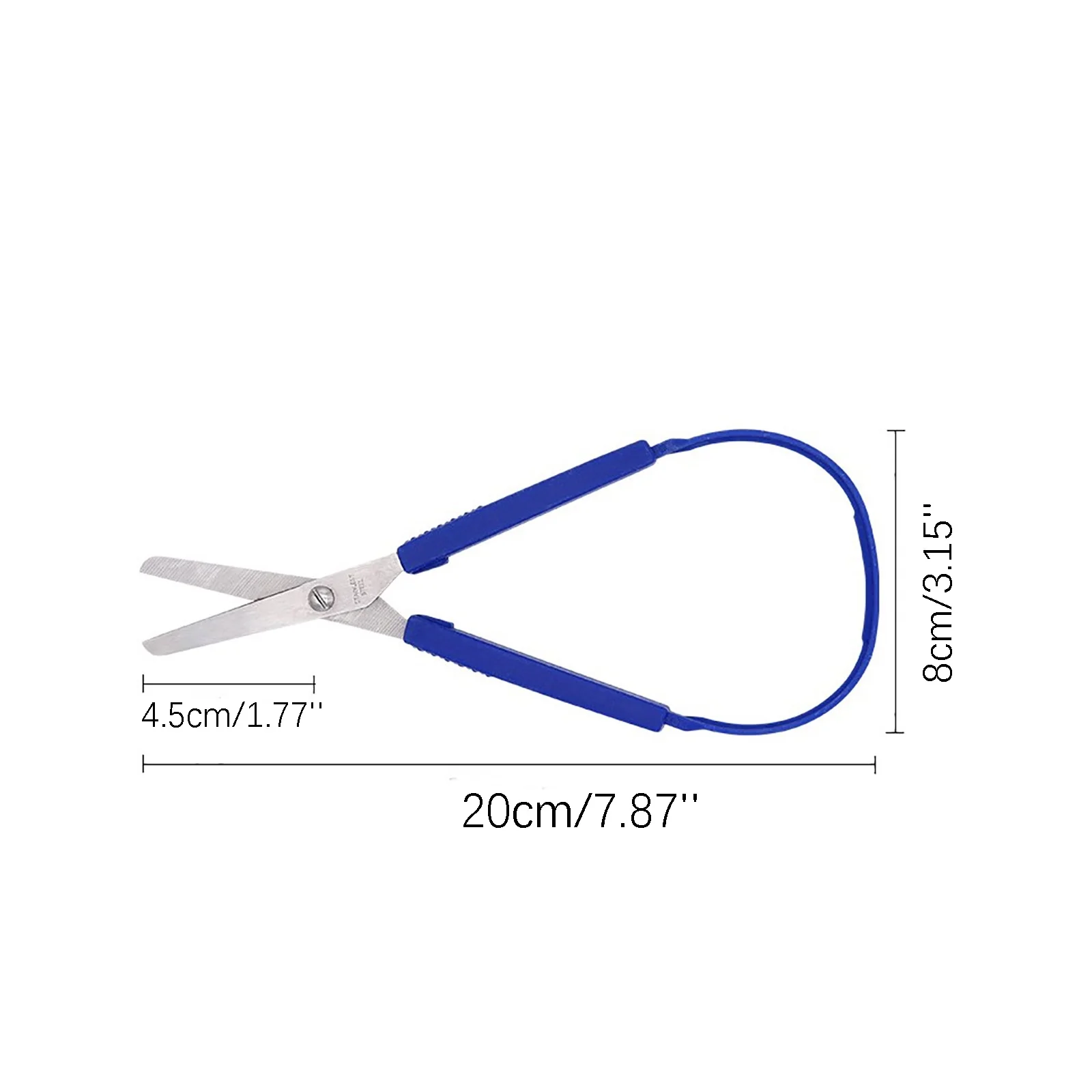 Loop Scissors 8 Inches for Kids Teens Adults,soft handle scissors,portable scissors cutter,stationery scissors