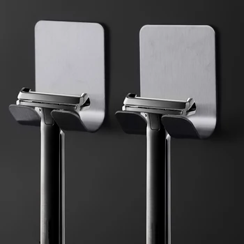 

1 pcs razor stainless steel holder for men's razor holder bathroom razor holder wall adhesive storage hook kitchen hanger