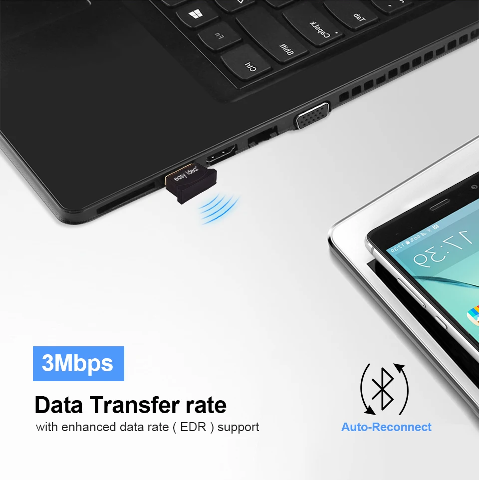 Беспроводной usb адаптер Bluetooth Mini USB Dongle 4 0 портативный двойной режим передатчик