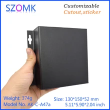 10 шт. 52*150*130 мм Электрический алюминиевый экструзионный корпус блока управления процессором дизайн алюминиевый корпус распределительная коробка szomk