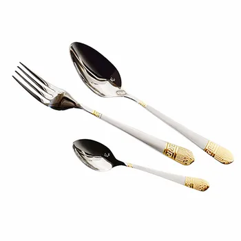 

36PCS New Stainless Steel Cutlery Sets Spoon Fork Knife Chopsticks Kit Dishes Sets Dinnerware Teaspoon Tableware for Kitchen