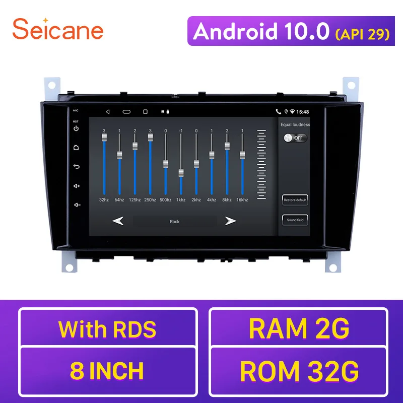 Seicane Android 10 0 автомобильное радио GPS 2 ГБ для Mercedes Benz C Class C55 / CLC W203 /CLK W209 /CLS W219 2004-2011 |