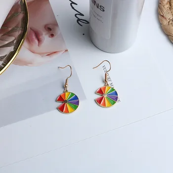 

Dangle Ear Earrings Simple Ladies Pendant Earring Design Ladies Wedding Jewelry Girls Kpop Colorful Trendy Stainless Kolczyki