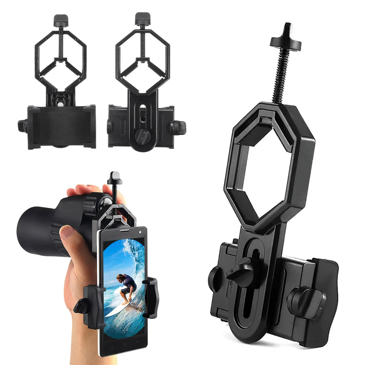 Portable Microscope Telescope Phone Adapter Mount Camera Photography