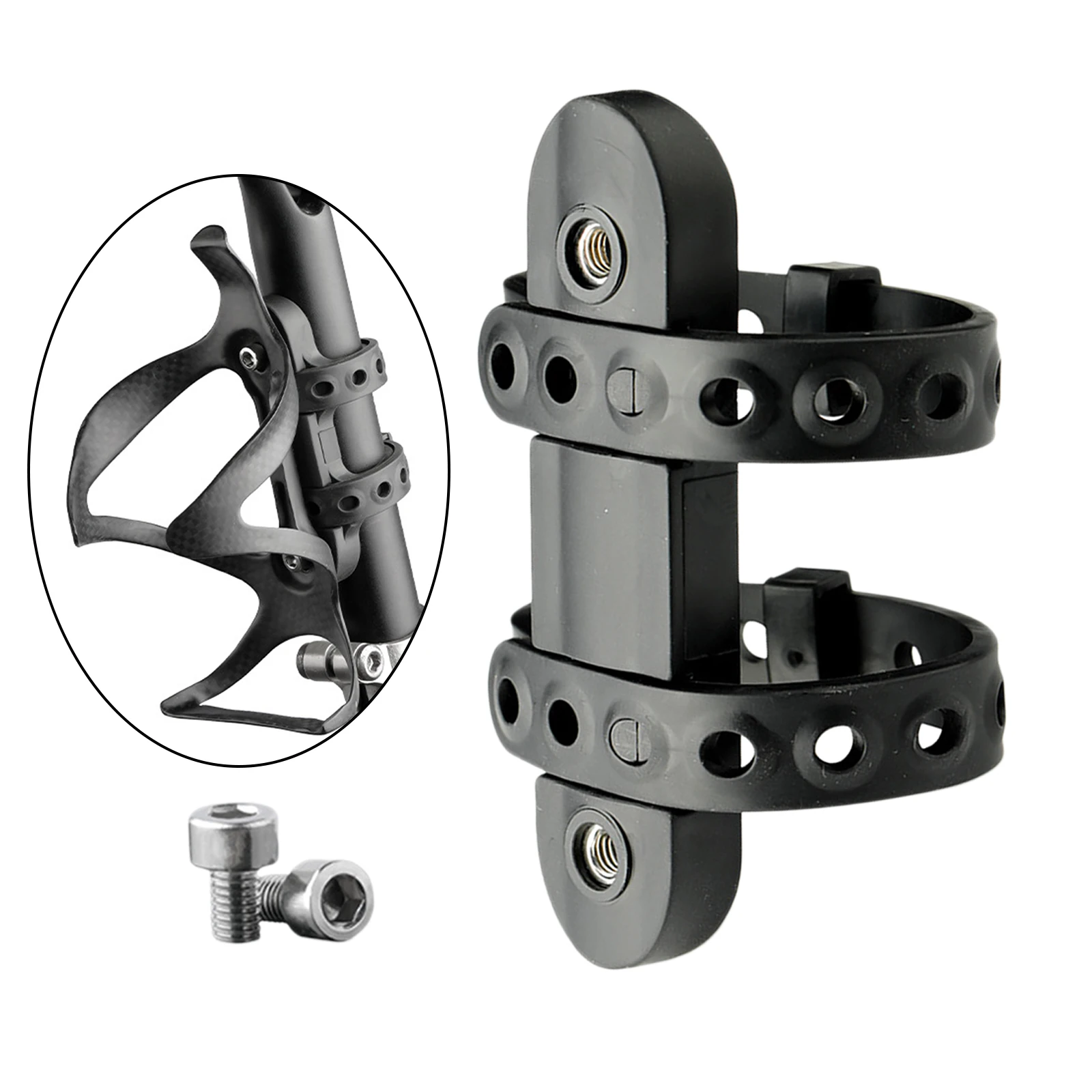 Adattatore Portaborraccia Bici - Lega Alluminio, 2 Slot, Regolabile, Per MTB O Strada - Foto 9