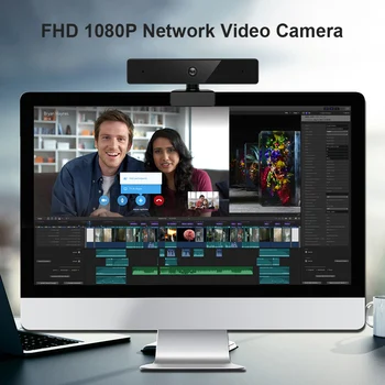 

Full HD 1080P Webcam Built-in Microphone Pro Autofocus Webcam High-end Video Conference USB Web Camera for PC Laptop