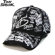 Мужская кепка в стиле хип-хоп, бейсбольная кепка в стиле Харадзюку С принтом граффити и буквами, бейсболка s, бейсболка для папы, Женская облегающая Кепка, черная, белая, для скейтборда, уличная одежда