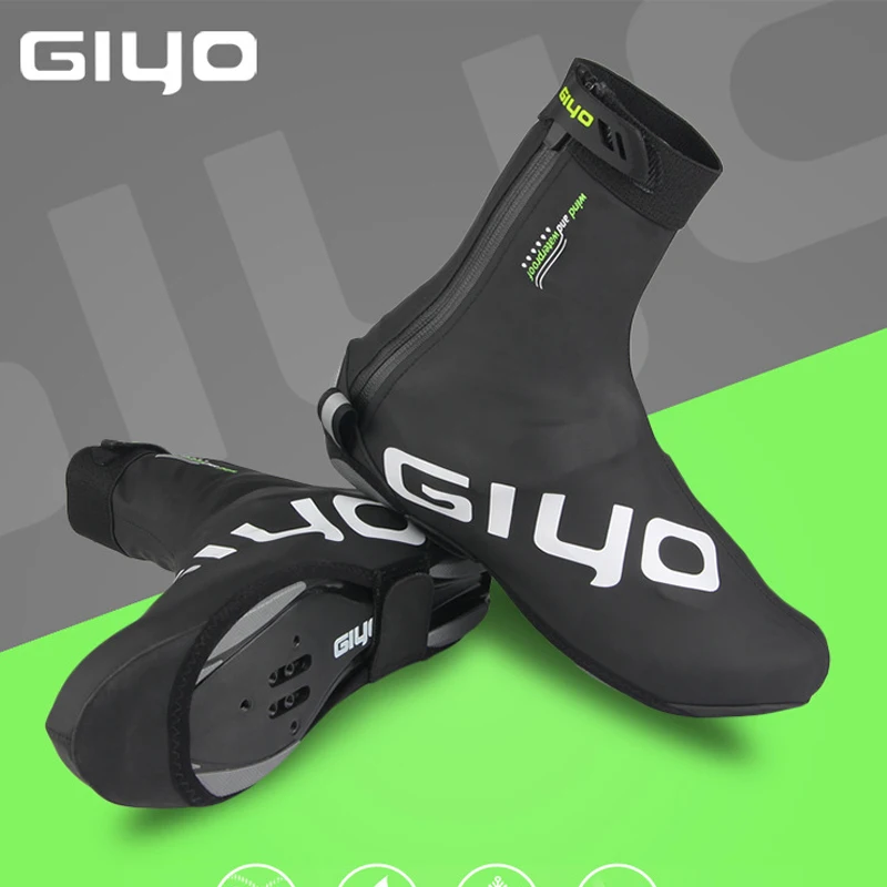 

GIYO Waterproof Cycling Overshoes Bicycle Shoes Covers Bike Reflective Windproof MTB Road Winter Fleece Warm Bike Lock Protector