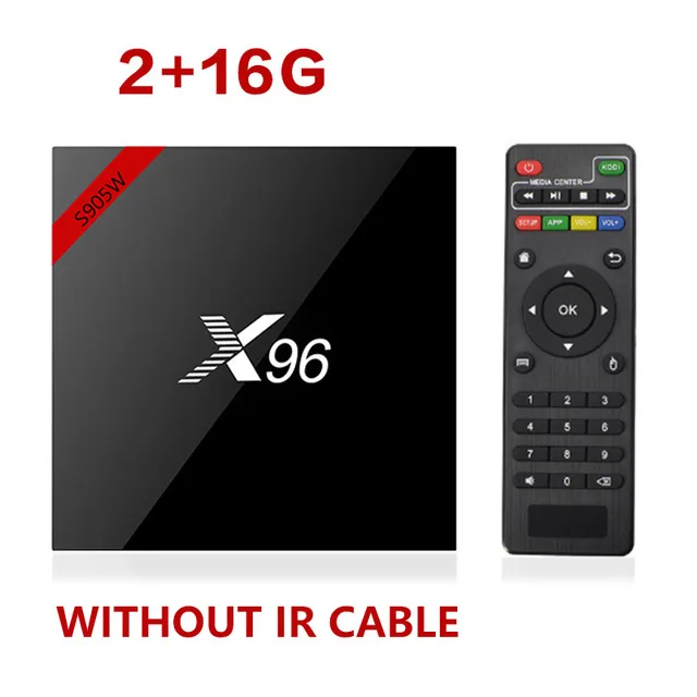 2GB 16GB X96W Android 7,1 Smart tv Box 2GB16GB Amlogic S905W четырехъядерный 2,4 ГГц WiFi телеприставка 4K HD онлайн домашний медиаплеер PK H96 Max - Цвет: 2GB 16GB