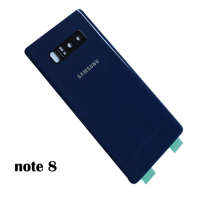 Note 8 Blue Samsung Note 8 Note9 Батарея задняя крышка Корпус для samsung Galaxy Note 9 N960 SM-N960F Note8 N950 SM-N950F сзади Стекло чехол - Цвет: Note 8 Blue
