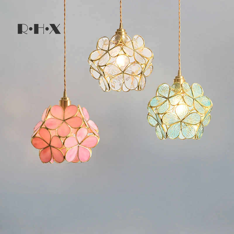 

hanging ceiling lamps glass ball Home Decoration E27 Light Fixture restaurant hanglamp