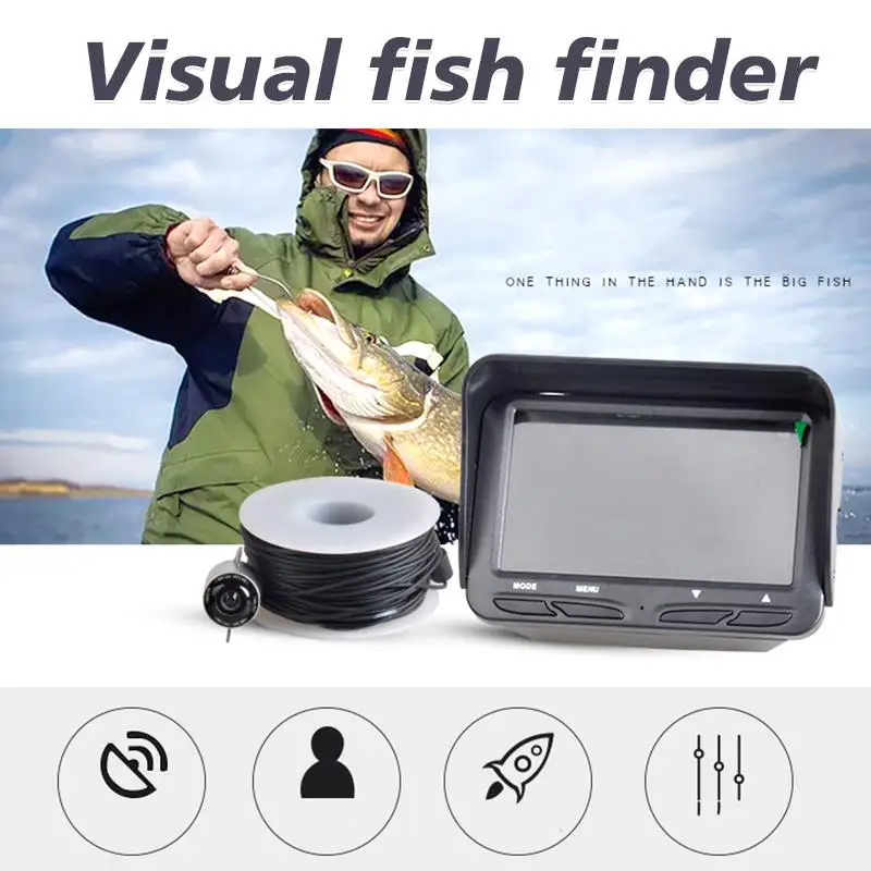 

Durable 6h 4.3 Inches Fishing Accessories Diving Underwater Camera Fishing Camera Black Technology Bait Fish Finder LED Lamp