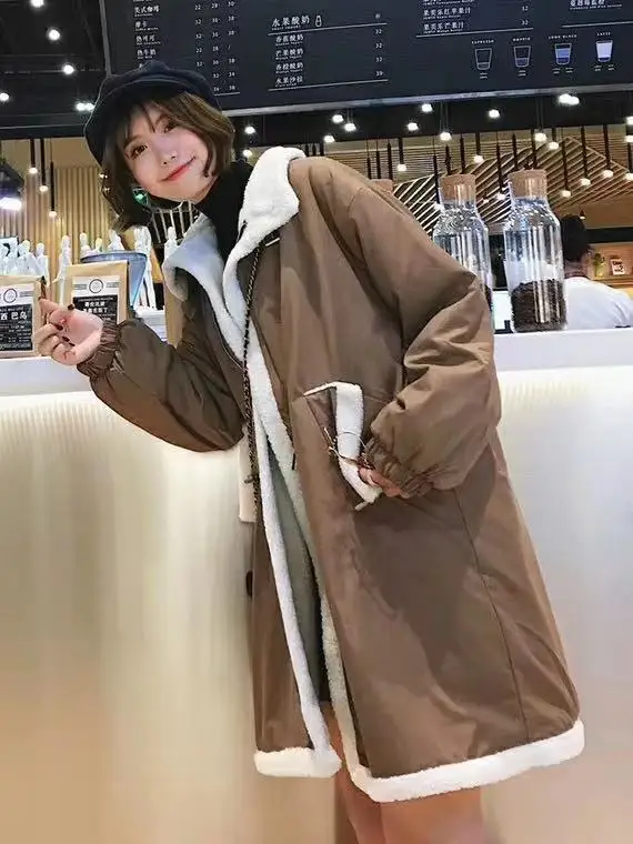 Джинсовая женская куртка abrigos mujer invierno Японская уличная одежда женское длинное пальто трендовые товары