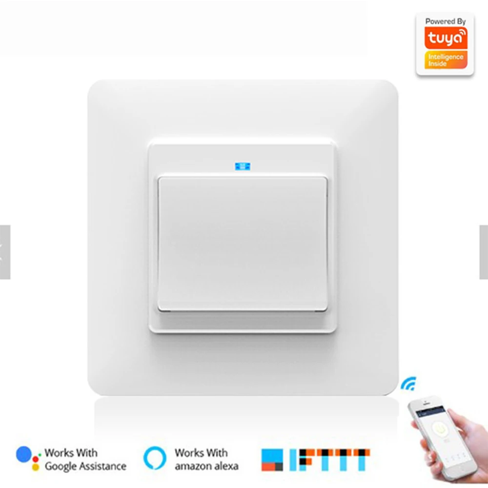 

Tuya Smart Life WiFi Light Switch Remote Control Wireless Switch Support Alexa Echo Google Home Voice Control