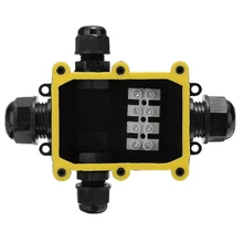 1 шт. G713 4 способ IP68 Водонепроницаемый черный распределительная коробка электрический кабель Разъем открытый несколько способов кабель провода разъем защиты