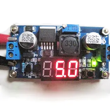 

Buck Step-Down LM2596 Power Converter Module DC 2.5-40V to 1.25-37V Voltmeter Step Down Power Supply Voltage Buck Adjustable