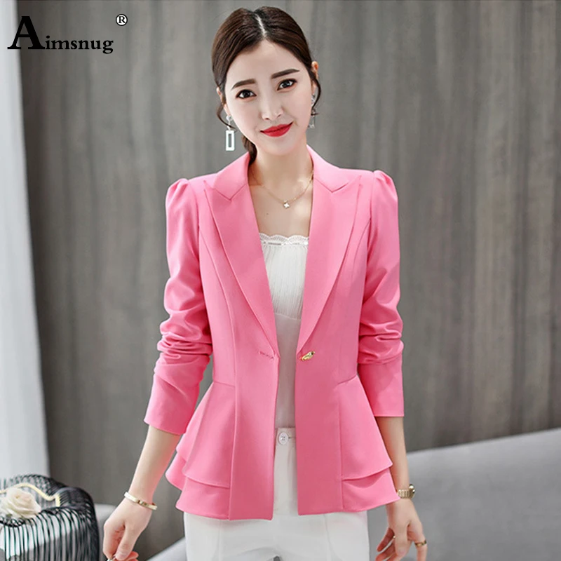 Seller Aimsnug New Arrival Autumn Women Temperament Fashion Slim Suit Work Style Comfortable Trend Cute Wild Classical Lady Suits