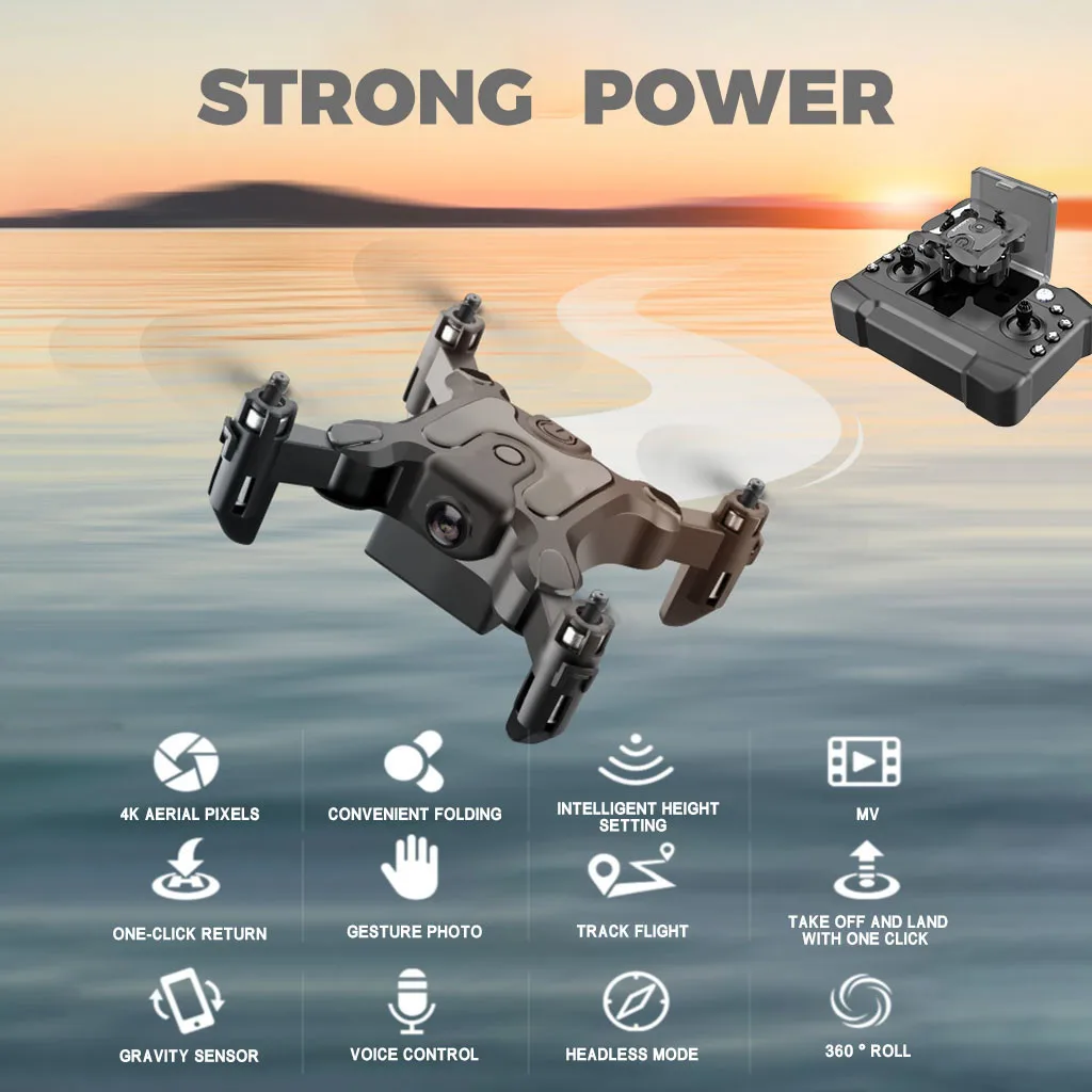 Мини Дрон 720P/1080P Wi Fi FPV камера Квадрокоптер жестовая фотография гравитация