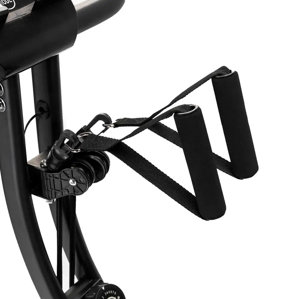 

Magnetic Resistance Folding Upright Bike for Indoor Exercise Home Exercise Bicycle Cycling Equipment With Backrest Pad