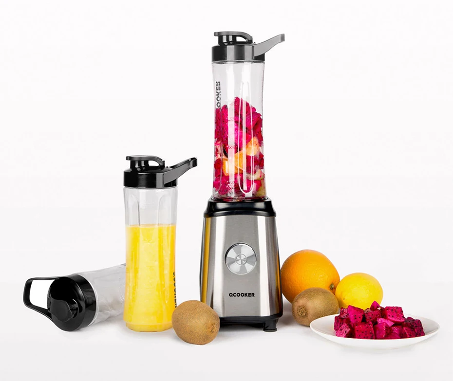 QCOOKER CD-BL01 фрукты овощи блендеры чашка Бытовая портативная электрическая соковыжималка 600 мл сок портативная соковыжималка