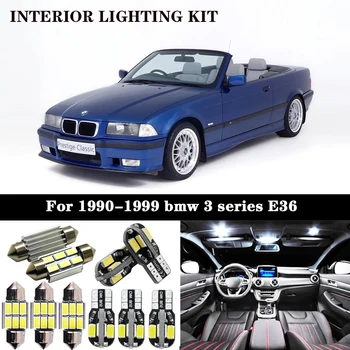 

16x LED License plate Interior Lights bulb Kit for 1990-1999 bmw 3 series E36 Sedan coupe M3 316i 318i 320i 323i 323is 325i 328i