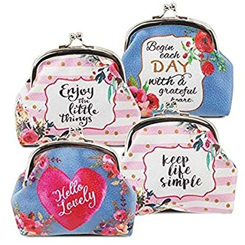 Lote de 4 Monederos Estampados Complementos. Detalles Bodas y Eventos.|Monederos| - AliExpress
