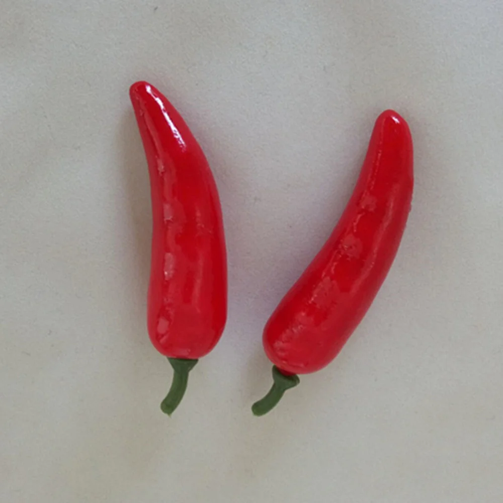 Fake Mini Chili Red Pepper Simulation Artificial Decoration Kitchen Peppers Props Fruit Vegetable Decor food model,food photography props,kitchen food toys,vegetable ornaments