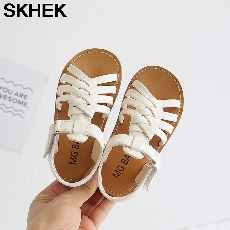 

SKHEK Girls Sandals Summer Hot Children Shoes Girls Beach Sandal Kids Shoes PVC Sandal Cheap Primary School Student
