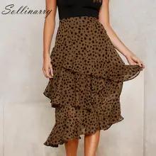 *#Best Price Sollinarry 2019 Leopard Winter Skirts High Waist Fashion Feminine Autumn Skirts Ruffles Asymmetrical Elegant Slim Midi Skirts *#Best Price Sollinarry 2019 Leopard Winter Skirts High Waist Fashion Feminine Autumn Skirts Ruffles Asymmetrical Elegant Slim Midi Skirts