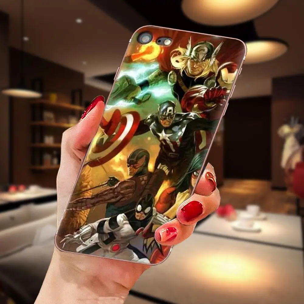 as picture По с принтами "Marvel", "Мстители", Чехол для телефона из ТПУ с принтом Чехлы для huawei Nova 2 V20 Y3II Y5 Y5II Y6 Y6II Y7 Y9 G8 G9 GR3 GR5 GX8 Prime - Цвет: as picture