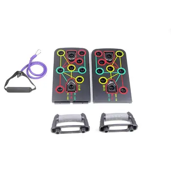 

Push-up Stand Board Save Time and Energy for Convenience with Resistant Bands Home Body Building Training Equipment