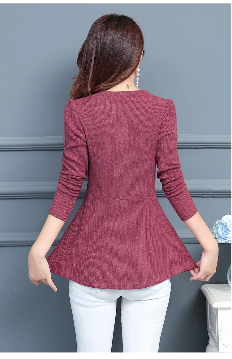 Новое поступление, модная Осенняя однотонная кружевная рубашка с длинными рукавами на пуговицах, Женская Повседневная Свободная Элегантная блузка больших размеров