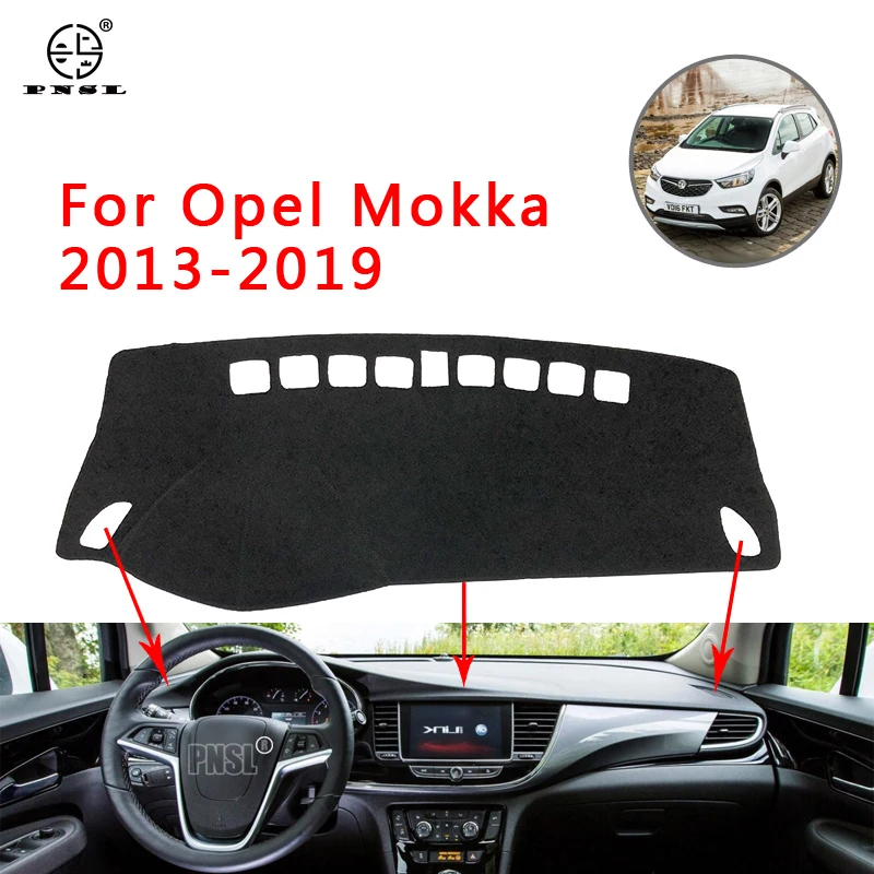 PNSL Car Dashboard Cover Dash Mat Pad Carpet For Opel Mokka X 2014 2015 2016 2017 Sun block anti - slip uv keep warm | Автомобили и