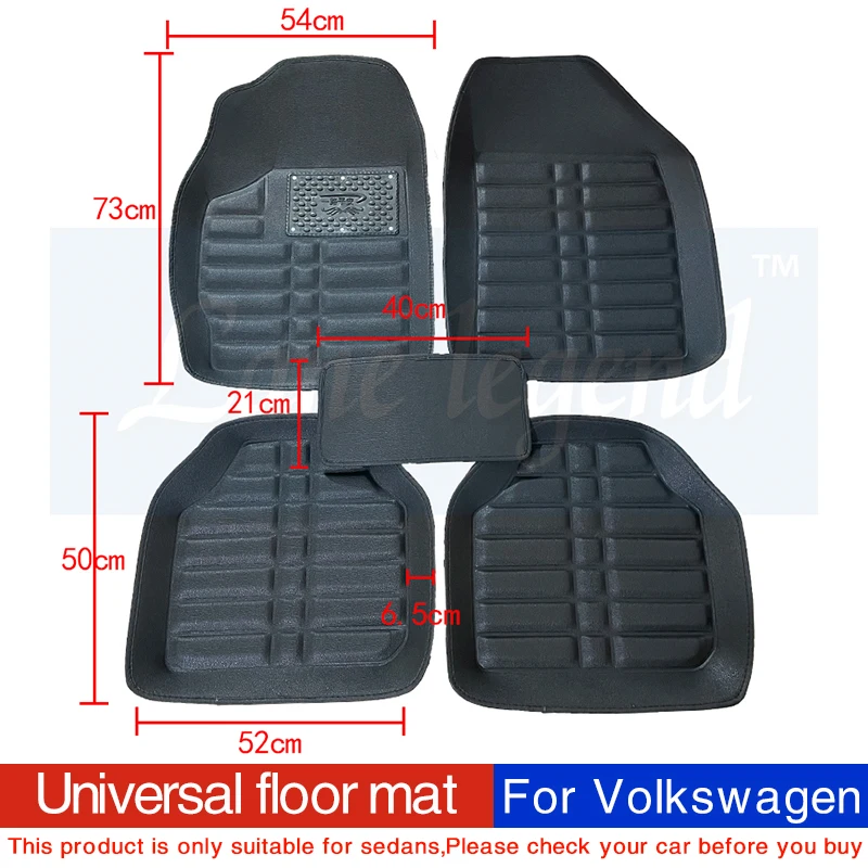 Автомобильные коврики на заказ для Volkswagen все модели vw passat b5 6 polo golf tiguan jetta touran touareg