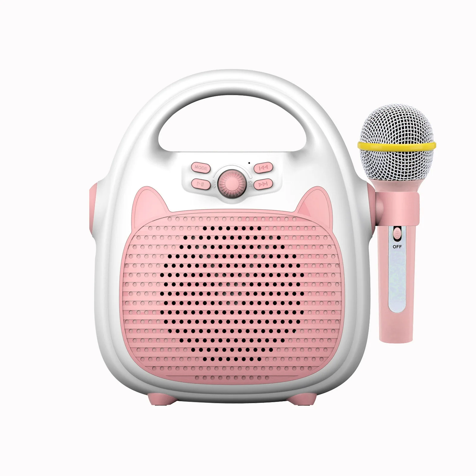 microphone pour enfants pour chanter machine de karaoké pour enfants avec microphone portable Rouge microphone Bluetooth sans fil avec haut-parleur Microphone pour enfants