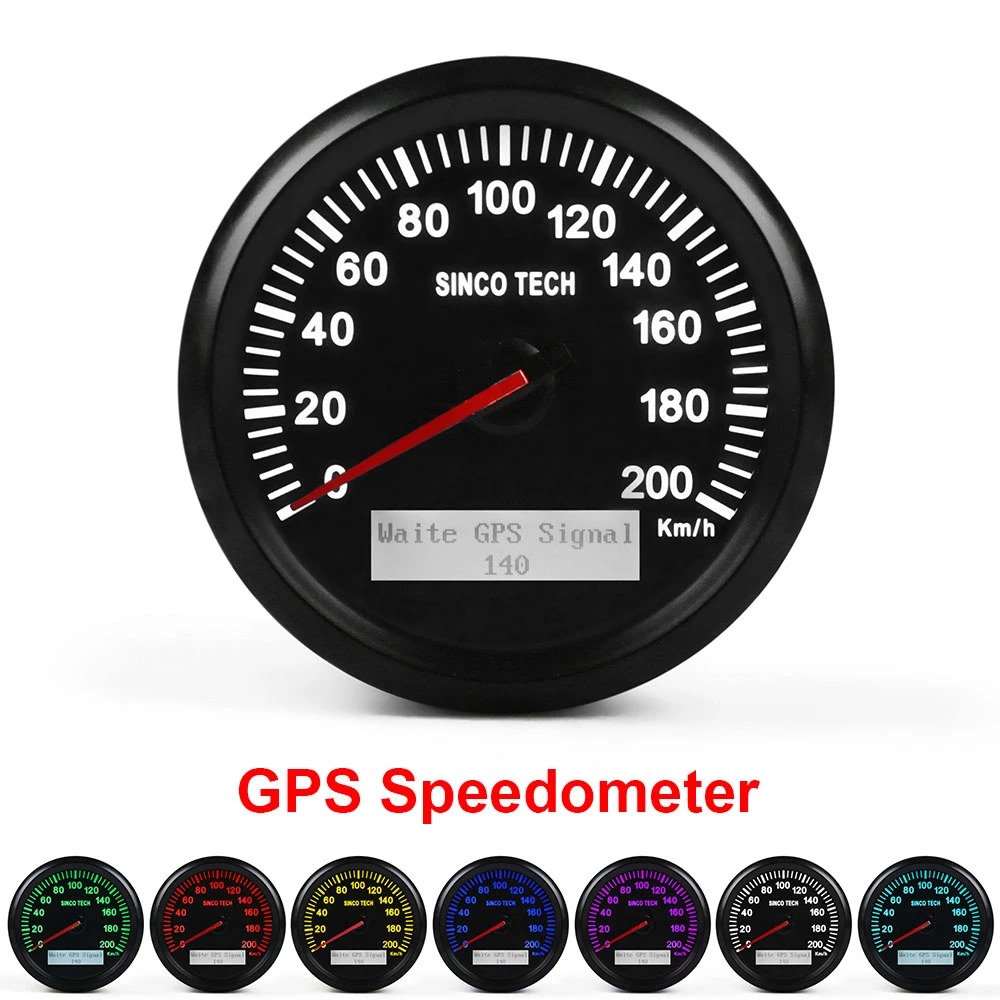 Универсальный 85 мм GPS спидометра 200 км/ч для автомобилей Грузовик лодочный мотор
