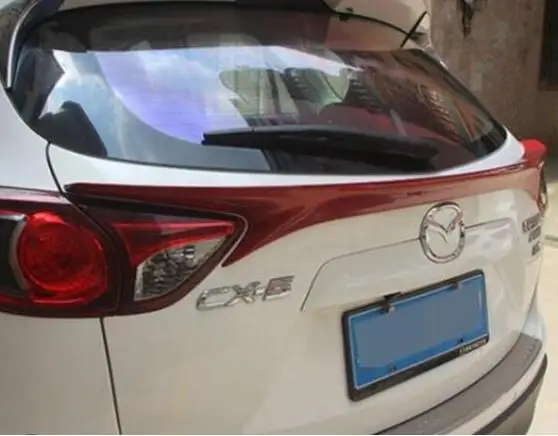 Высокое качество ABS краска автомобиля задний багажник спойлер крыло подходит для MAZDA CX-5 CX5 2013 - Цвет: Красный