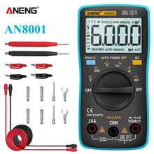 ANENG AN8001 multimetro digital profesional analógico osciloscopio de bancada true rms multímetro capacimetro digital multimeter ferramentas testador de componentes eletrônicos mutimetro amperimetro digital multímetros