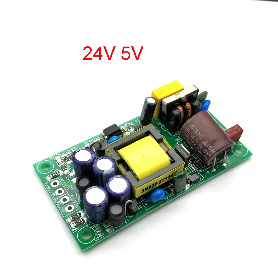 

24V600mA/5V500mA Fully Isolated Switching Power Supply Module 220V Turn 24v 5v Dual Output AC-DC Module