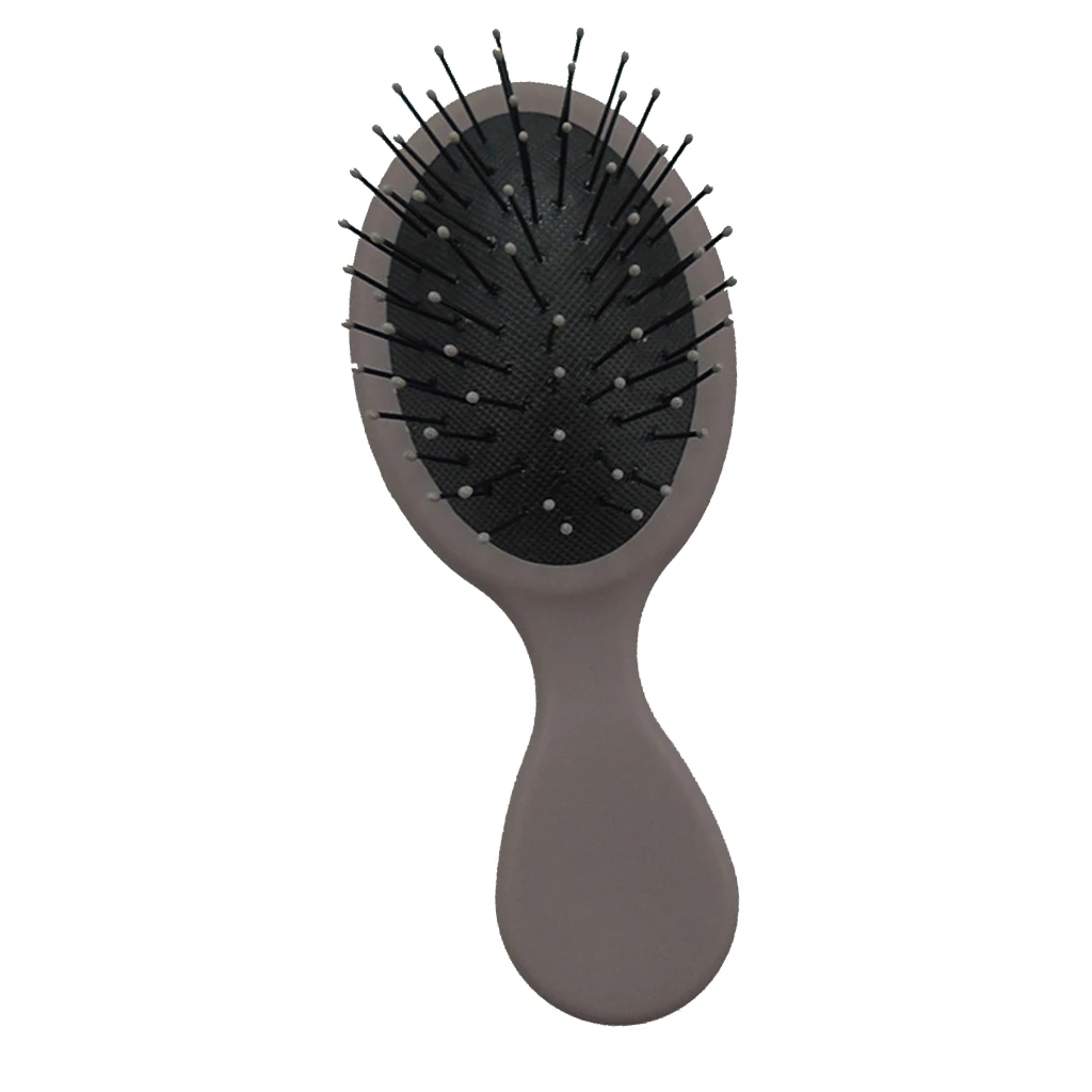 Travel Pocket Anti-static Scalp Massage Paddle Hairbrush Cushioned Detangling Brush for Girls Women