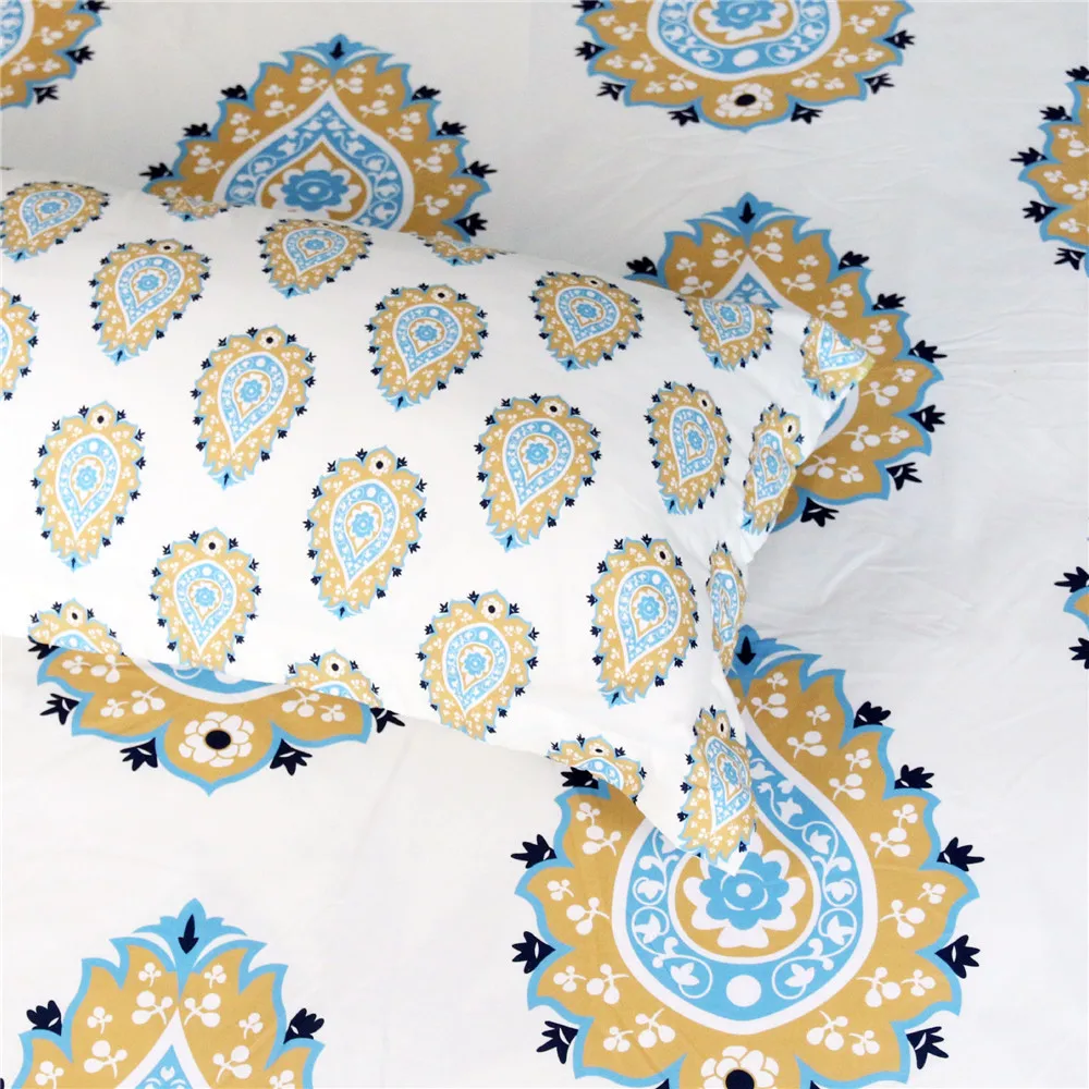 Duvet Cover Printing Single Double Size Quilt Cover Skin Care Cotton Bedclothes Bohemian Style Bed Clothes Modern Style