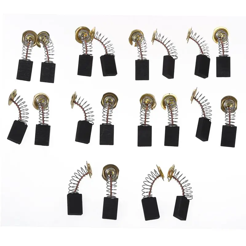 

20 Pcs Spring 7/11" x 7/16" x 1/5" CB303 Carbon Brushes for Makita Motor