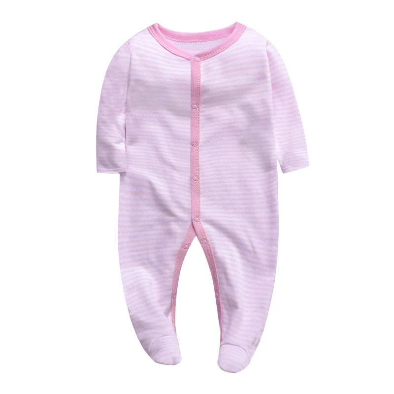 Детский комбинезон, Одежда для новорожденных мальчиков и девочек, спортивный костюм для детей 3, 6, 9, 12 месяцев, Хлопковая пижама для сна, детская одежда - Цвет: Серый